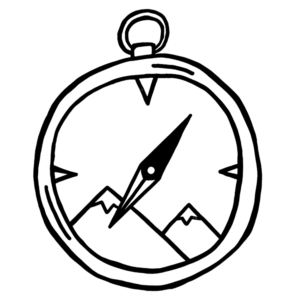 Original sketch for Compass Logo Design