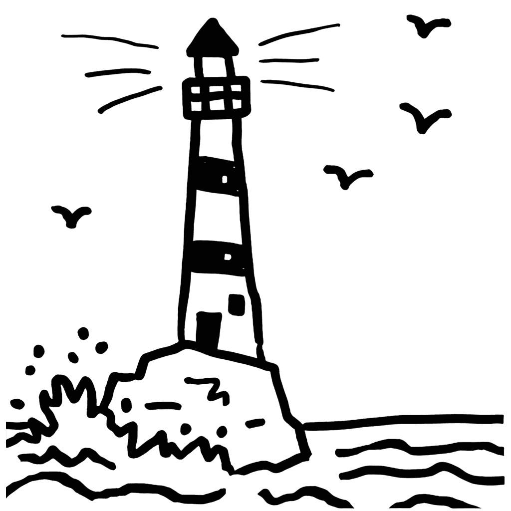 Original sketch for Lighthouse Brand Evolution