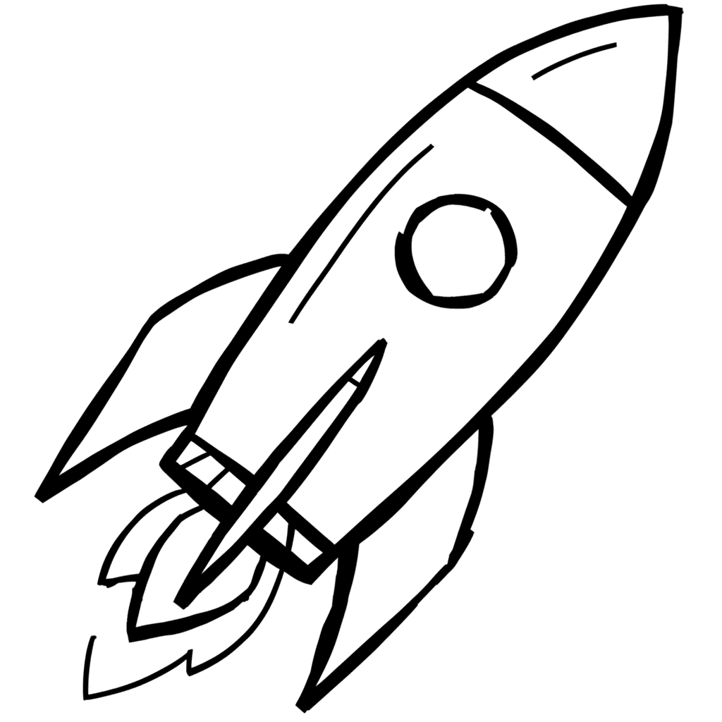Original sketch for Rocket Logo Design
